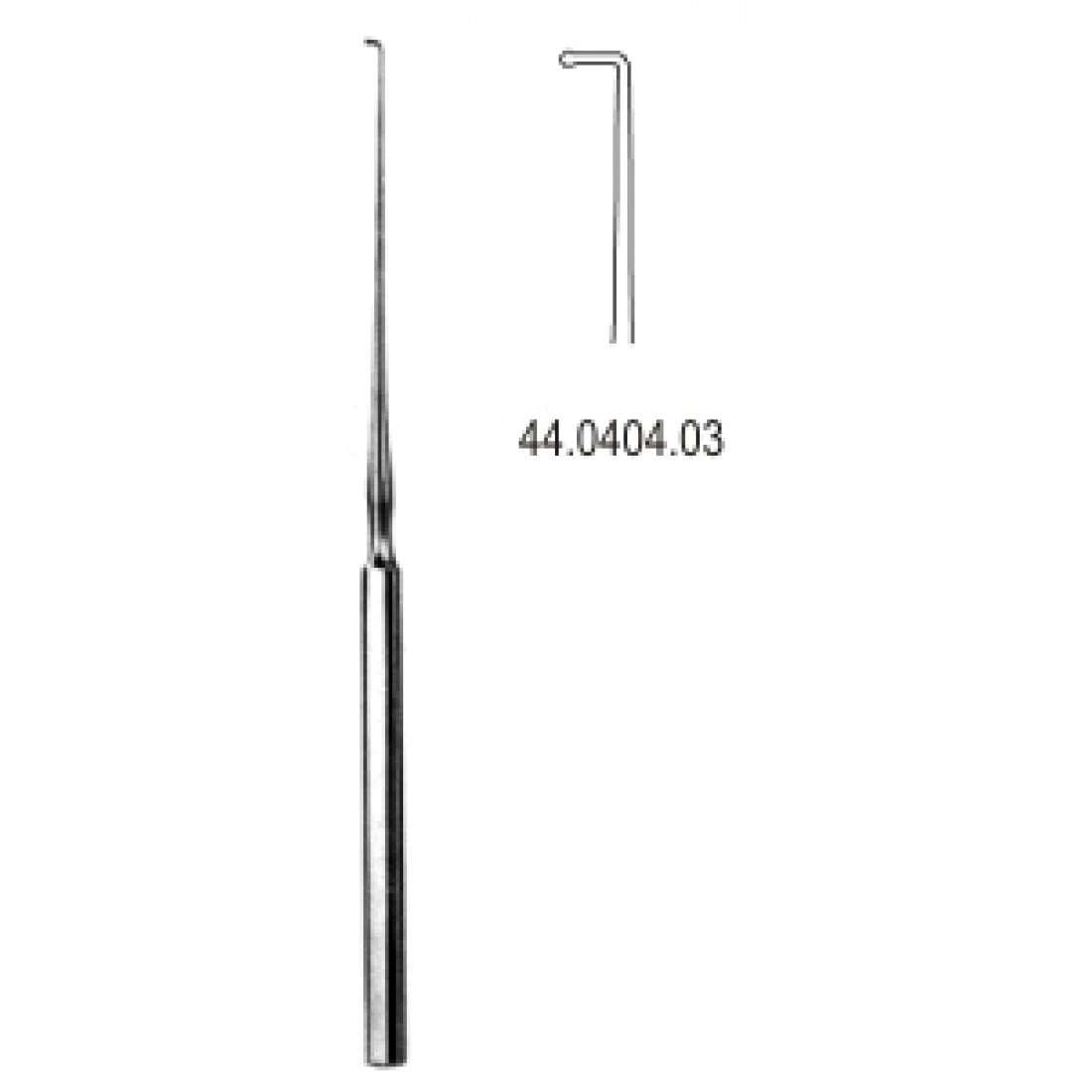 44.0404.03 Lucae Kulak Kancası Düğmeli  14cm Fig.3