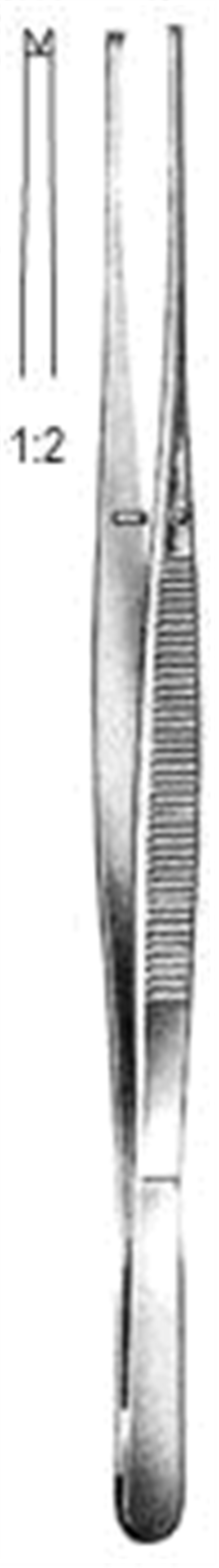 12.0228.17 Taylor Doku Forsepsi Düz 1x2T, 17.5cm