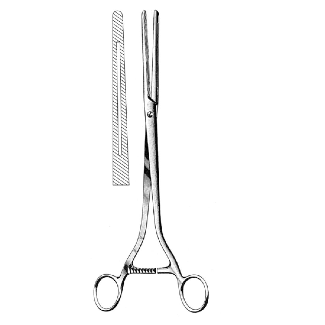 52.0280.29 Moynihan Bağırsak Klempi Pencereli Düz 29cm