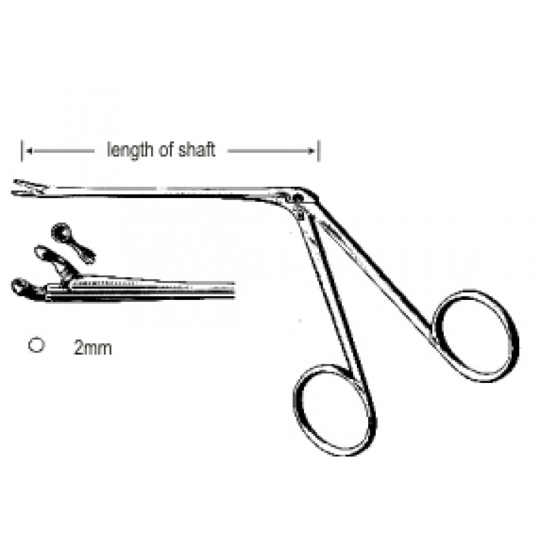 44.0182.20 Hartmann Kulak Forsepsi  2mm 8.5cm