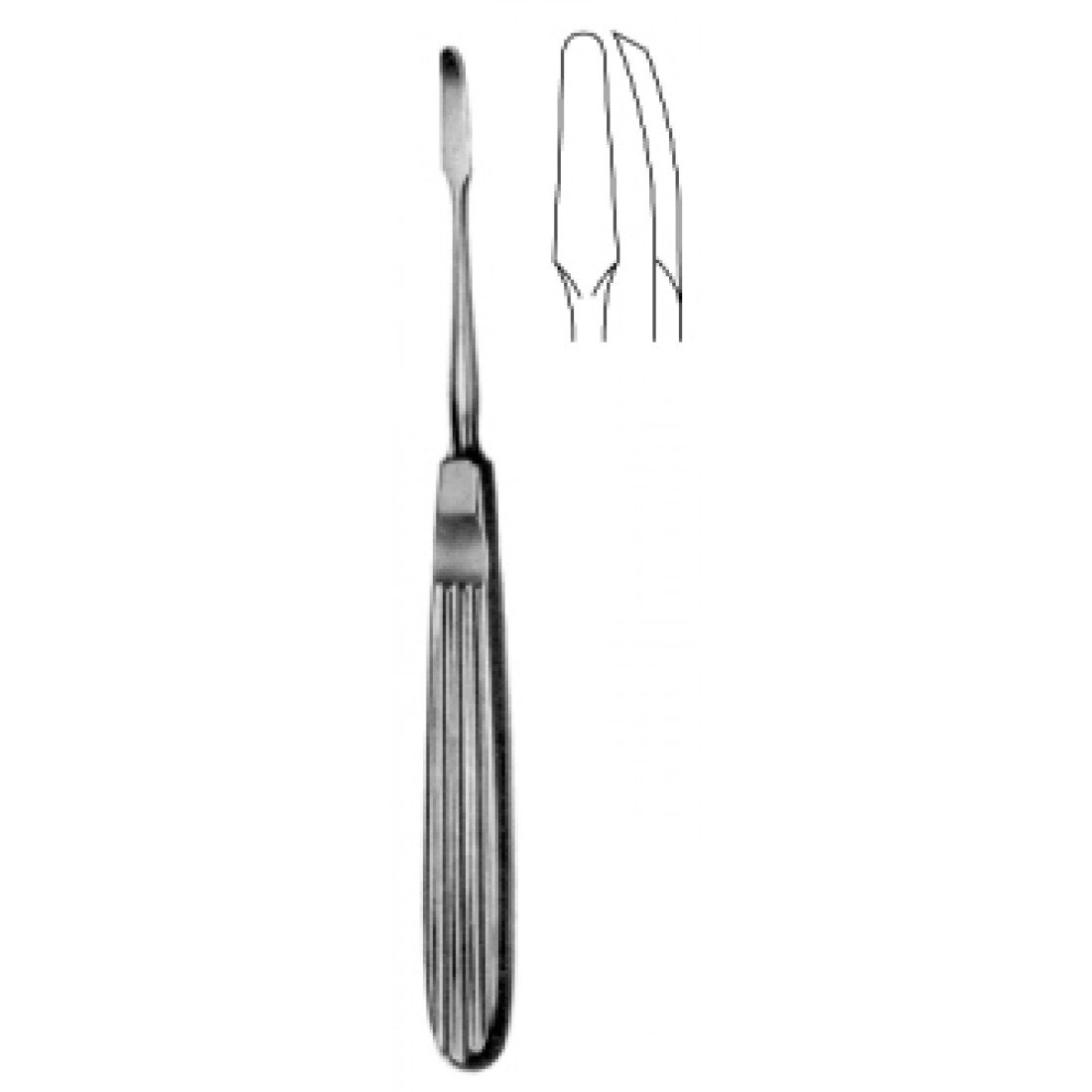 46.0430.16 Joseph Septum Elevatör Eğri 4mm, 16cm