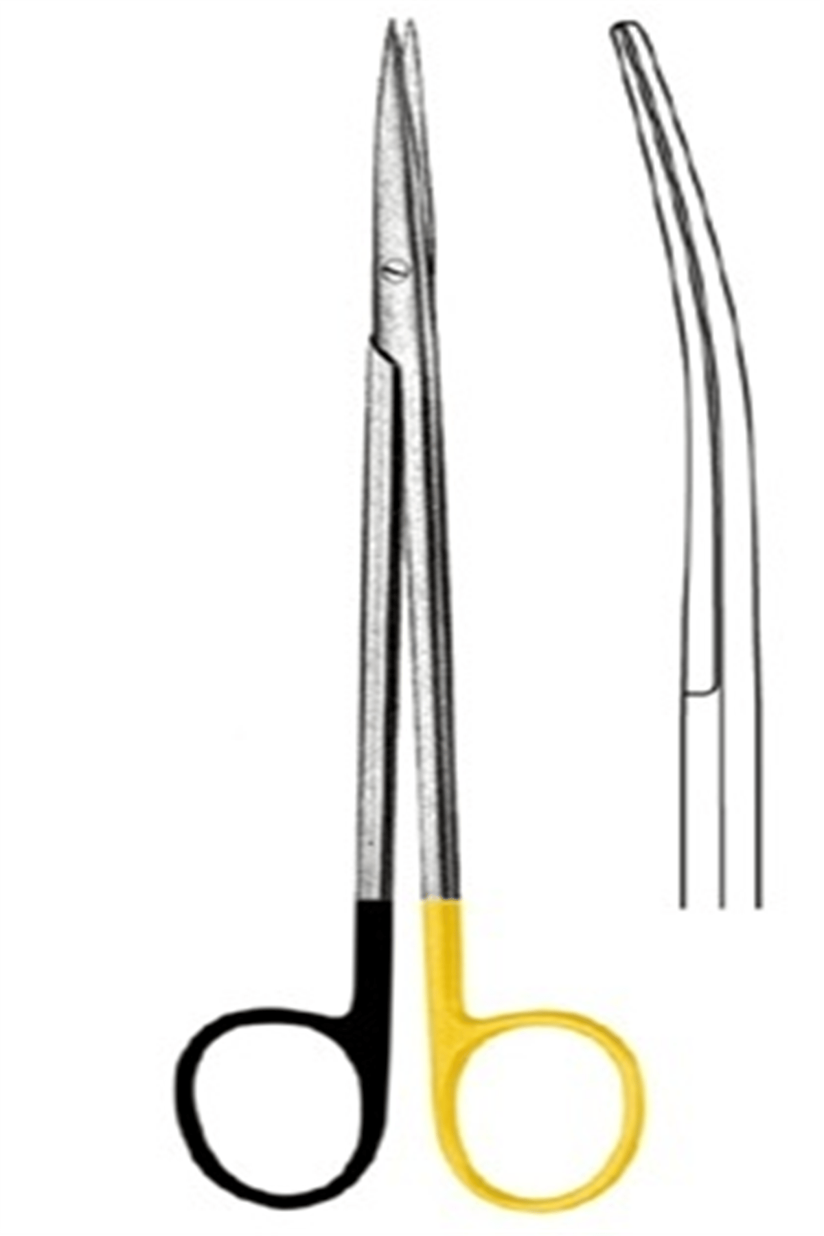 09.5385.28 Metzenbaum Makas Eğri Keskin/Keskin 28cm S/CUT, TC