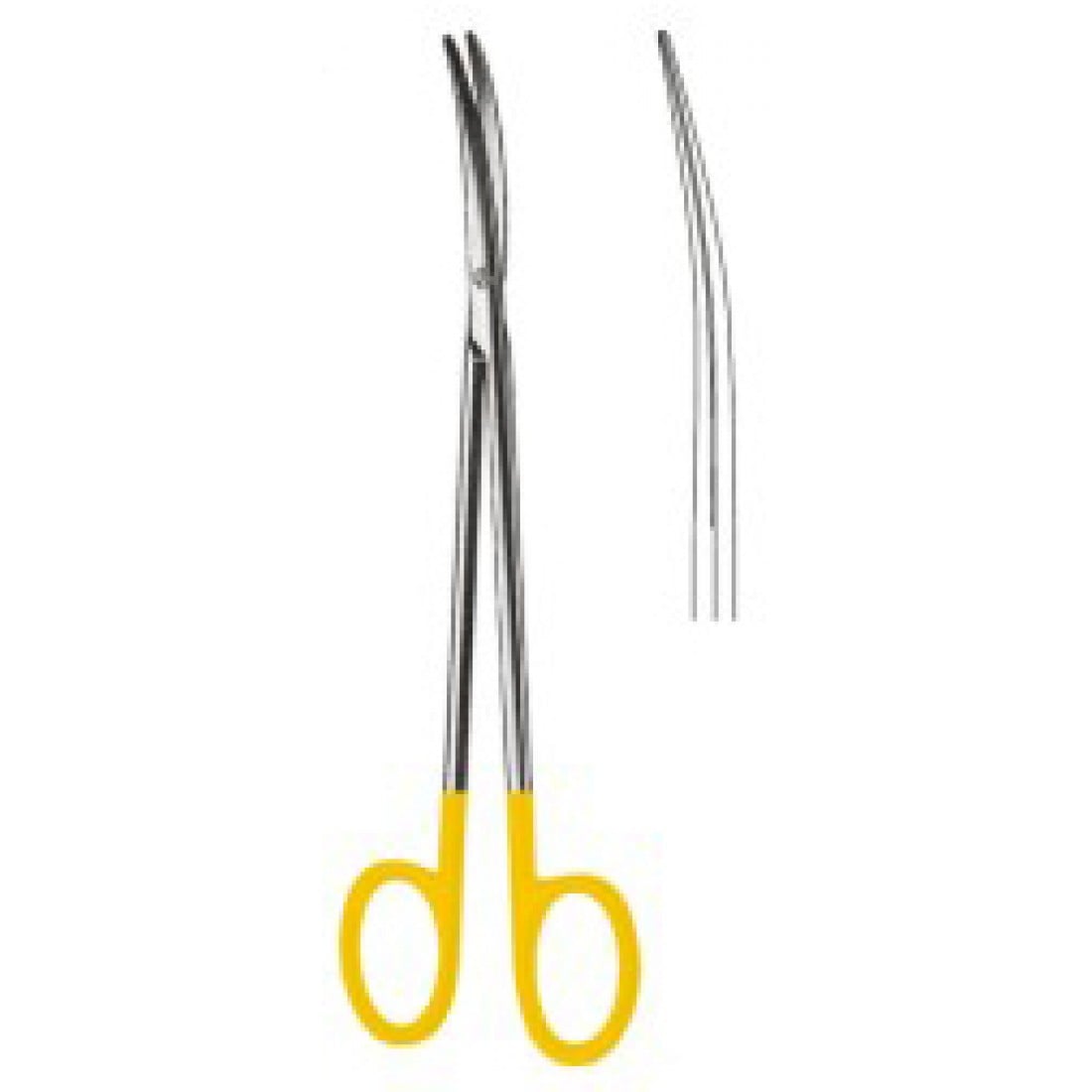 10.5606.17 Toennis Adson Makas Eğri 17.5cm TC