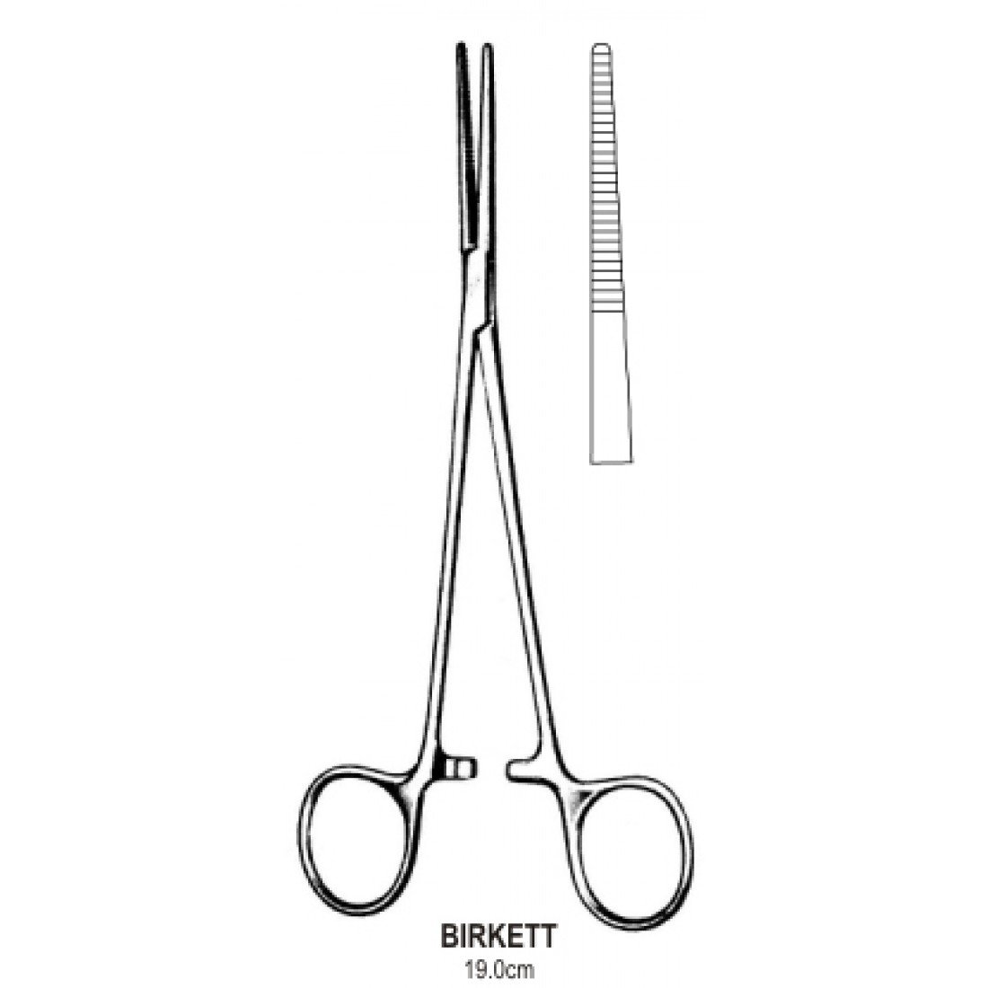 50.0240.19 Birkett Tonsil Arter Forseps Düz 18cm