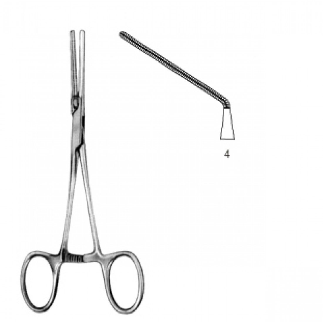 34.0630.04 Yenidoğan & Çocuk Klemp Düz İnce Fig.4 13.5cm