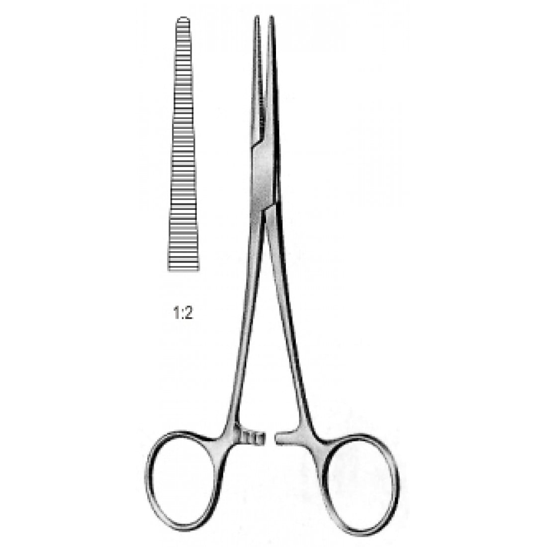 14.0106.16 Crile Rankin Hemostatik Forseps Düz 1x2T 16cm