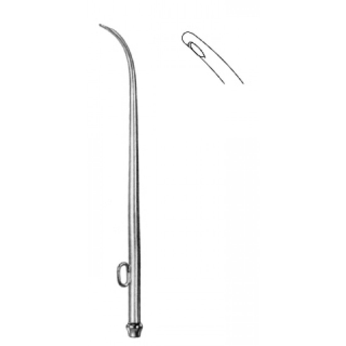 46.0882.20 Siebenmann Frontal Sinus Kanülü 2.0mm, 12cm