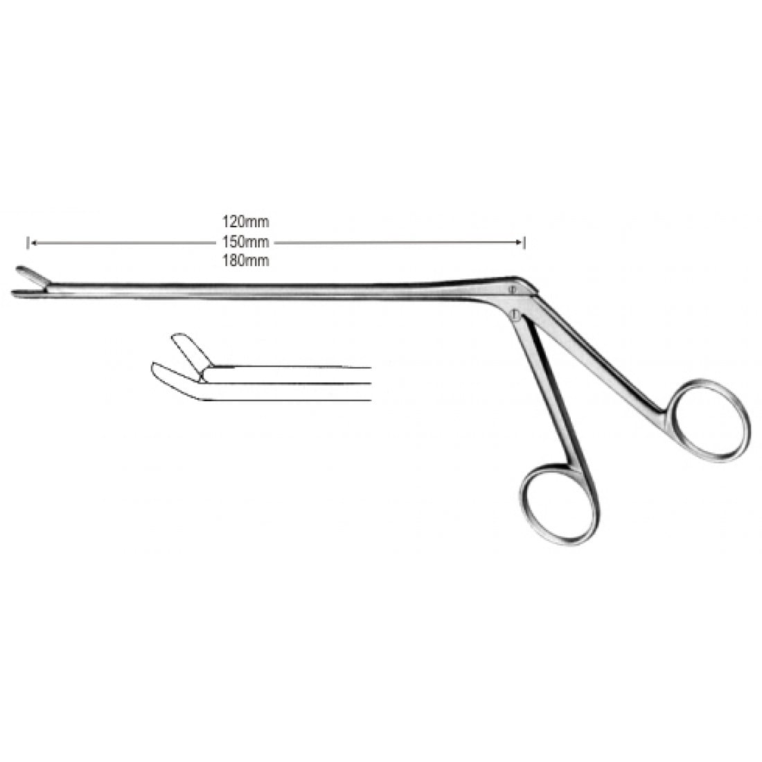 30.0542.02 Cushing Laminektomi  Ronjur 45ø Yukarı Doğru 2x10mm 15cm 45ø