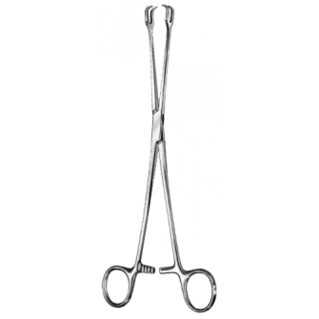 60.0600.23 Schroeder Vulsellum Forseps Düz 2x2 Dişli, 23cm