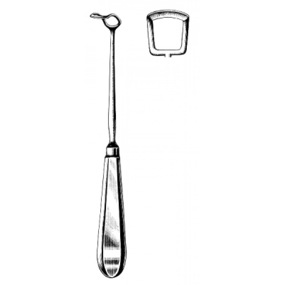 46.0856.01 Beckmann Adenoid Küret 16mm, 22cm Fig.1