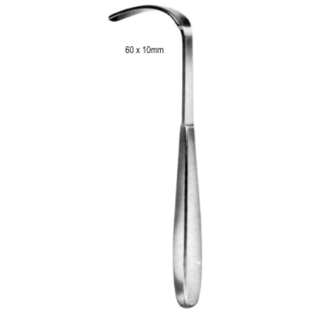 60.0102.18 Braun Vajinal Ekartör 60x10mm 18cm