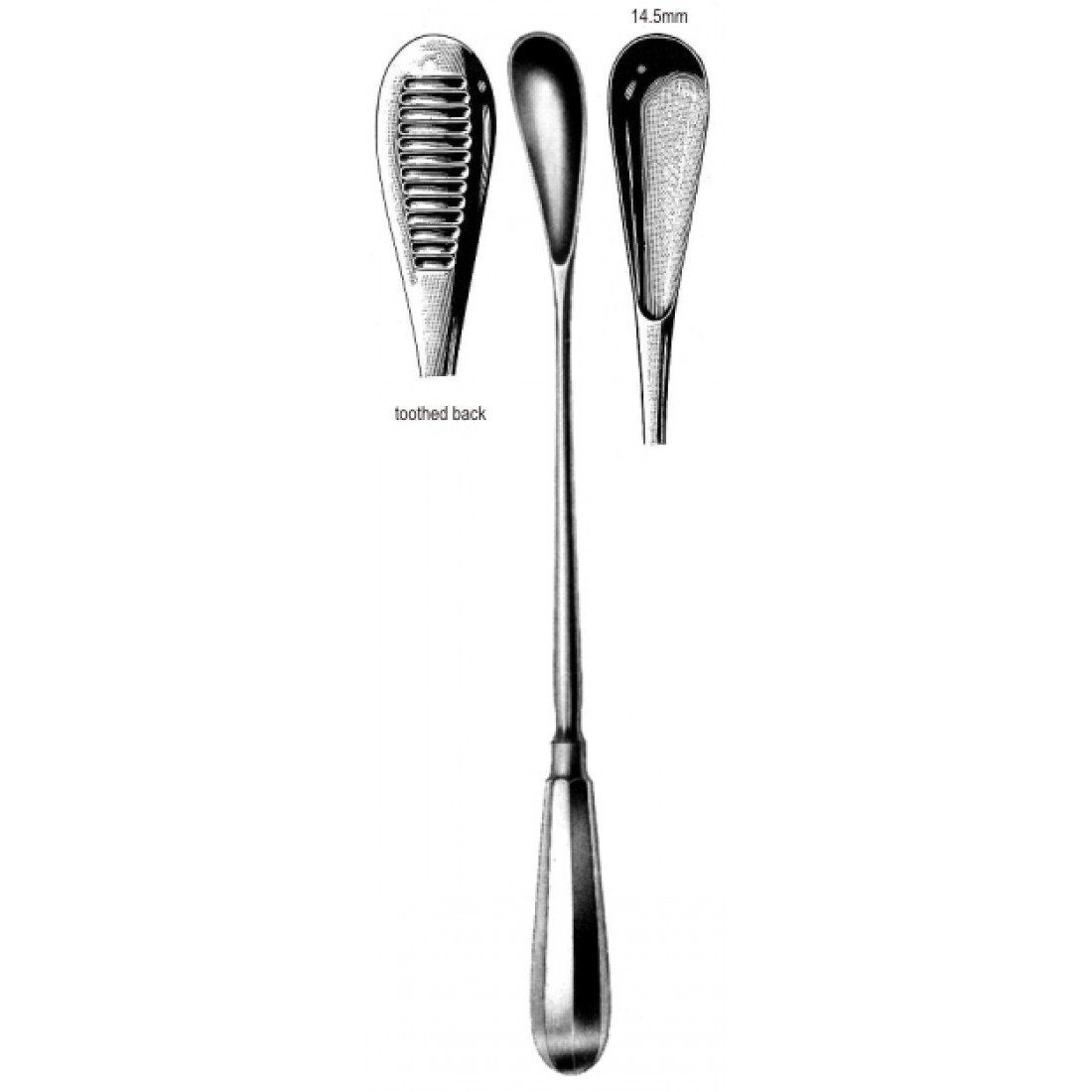 62.0570.01 Cuzzi  Küret 14.5mm, 30cm