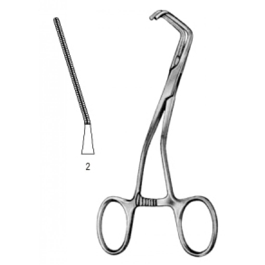 34.0634.02 Yenidoğan & Çocuk Klemp Eğri İnce Fig.2 14cm