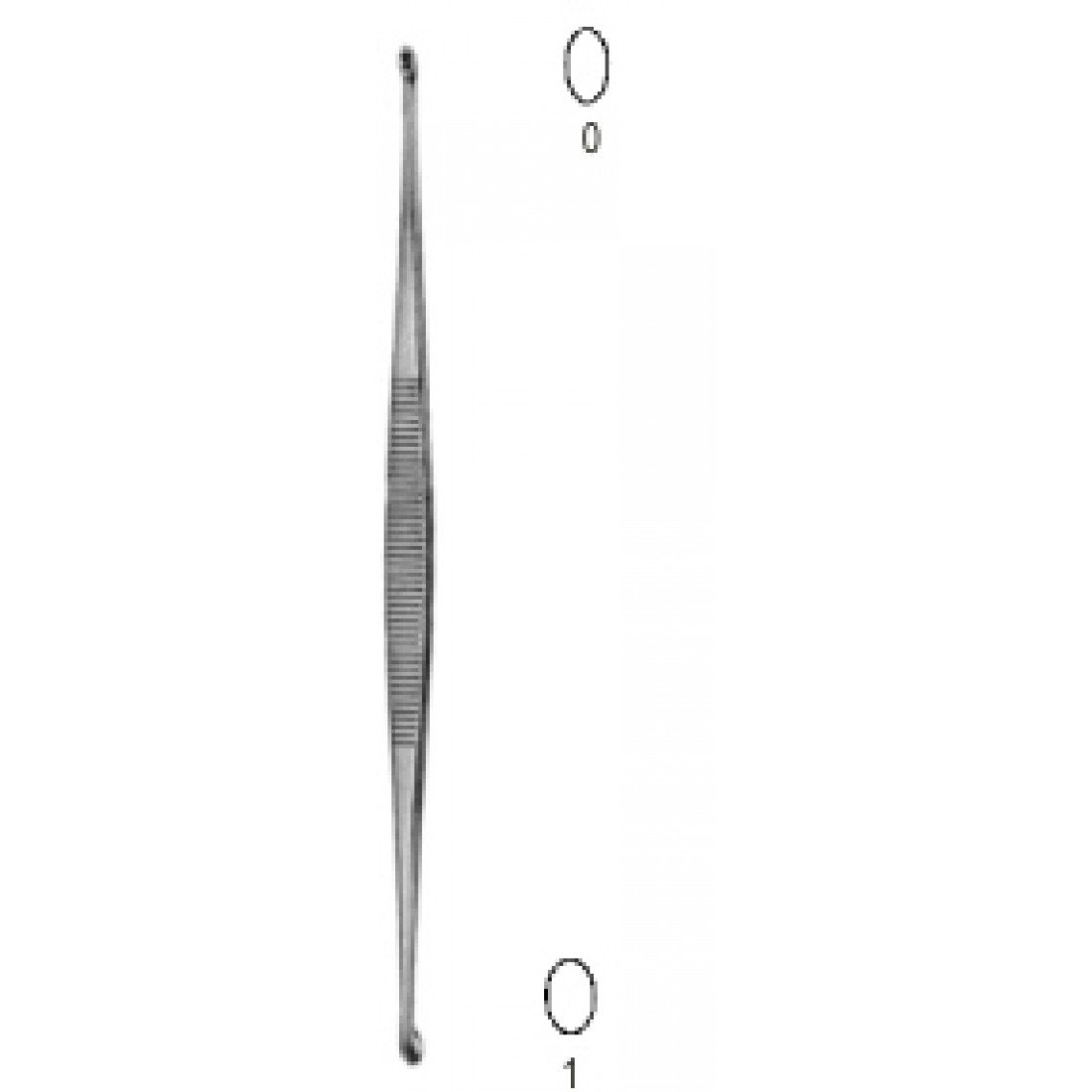 28.0364.02 Williger Çift Taraflı Küret 13.5cm Fig.0/1