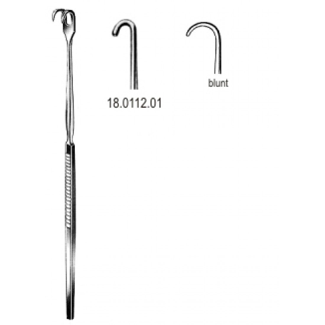 18.0112.01 Ekartör Trakeal Künt 1pr. 16cm