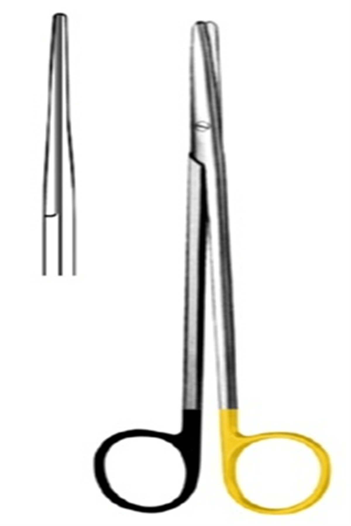 09.5360.18 Metzenbaum Fino Makas Düz 18cm S/CUT, TC