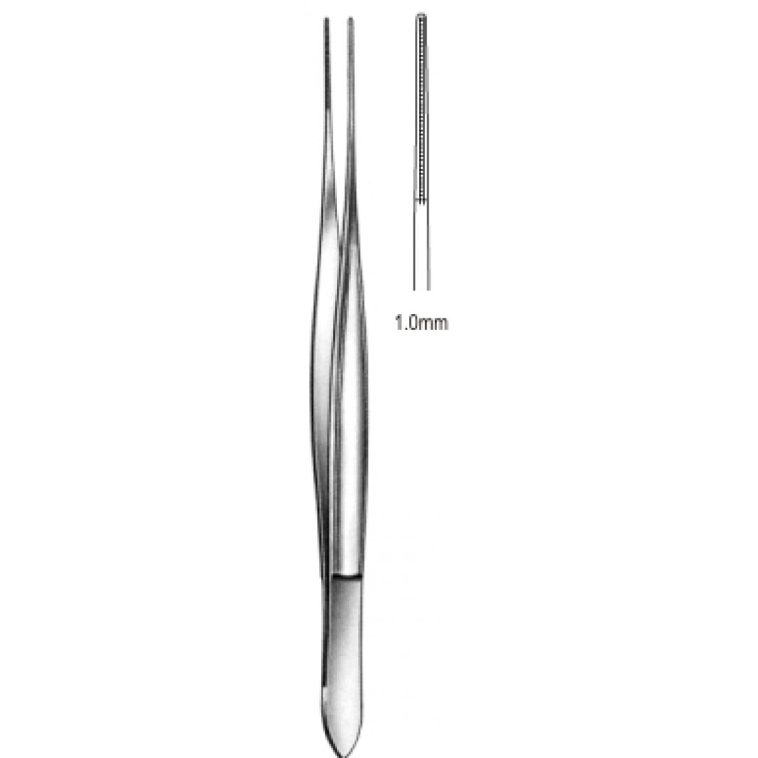 34.0020.18 DeBakey Cushing Doku Forsepsi Atravmatik 1mm, 18cm