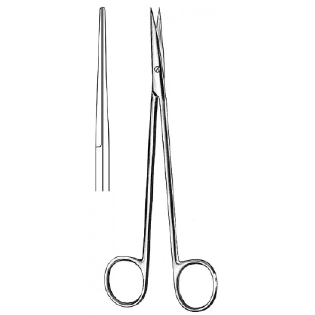 10.0384.18 Metzenbaum Nelson Makas Keskin/Keskin Düz 18cm