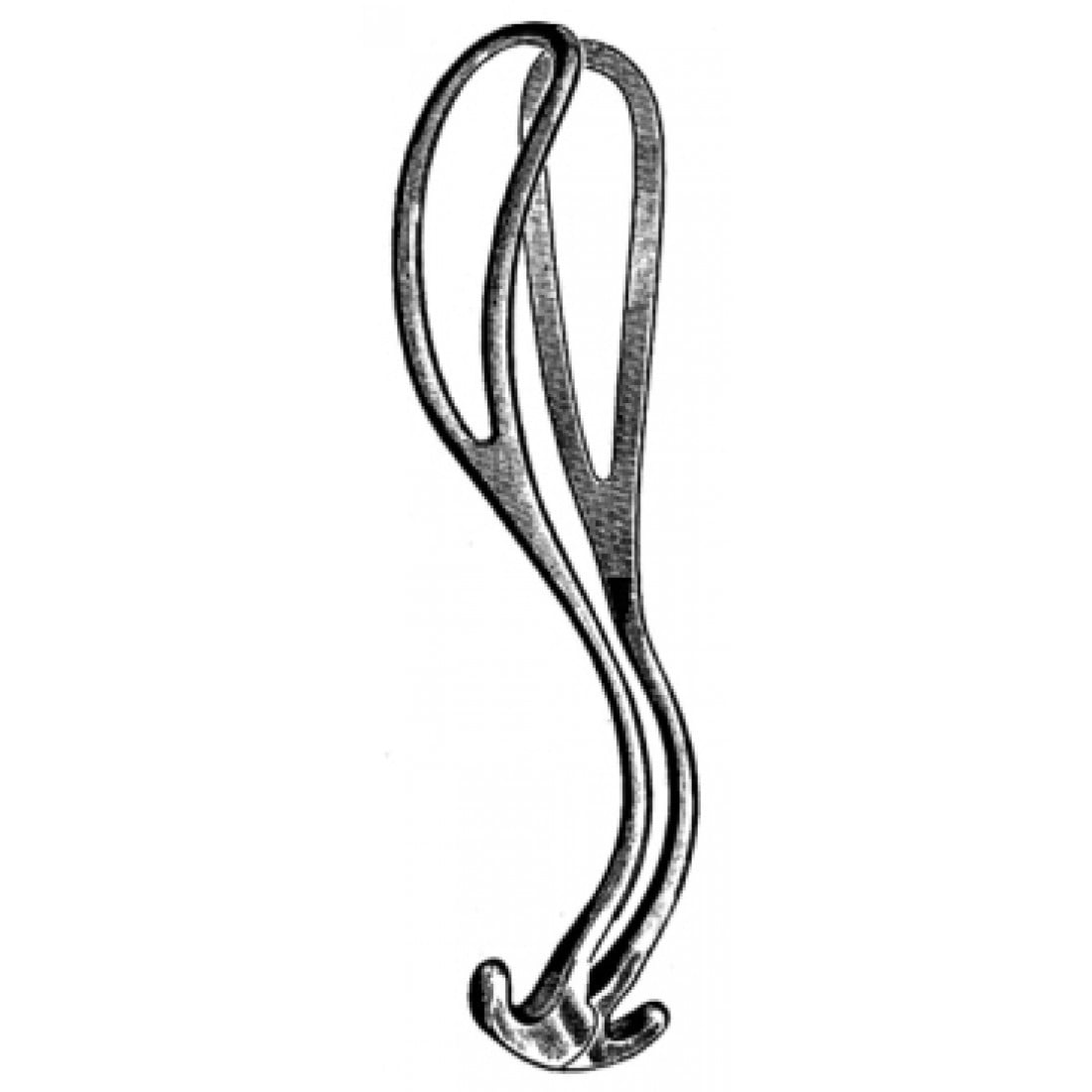 62.0110.30 Laufe-Piper Doğum Forsepsi  30cm