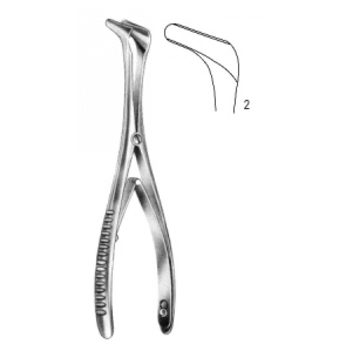 46.0052.02 Tieck Halle Burun Spekulumu 13.5cm Fig.2