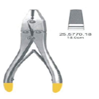 25.5770.18 Tel Bükme Pensi  Çift Hareketli, 6mm, 18cm TC