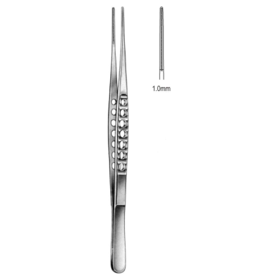 34.0030.15 DeBakey-Light Forseps Atravmatik 1.0mm, 15.0cm