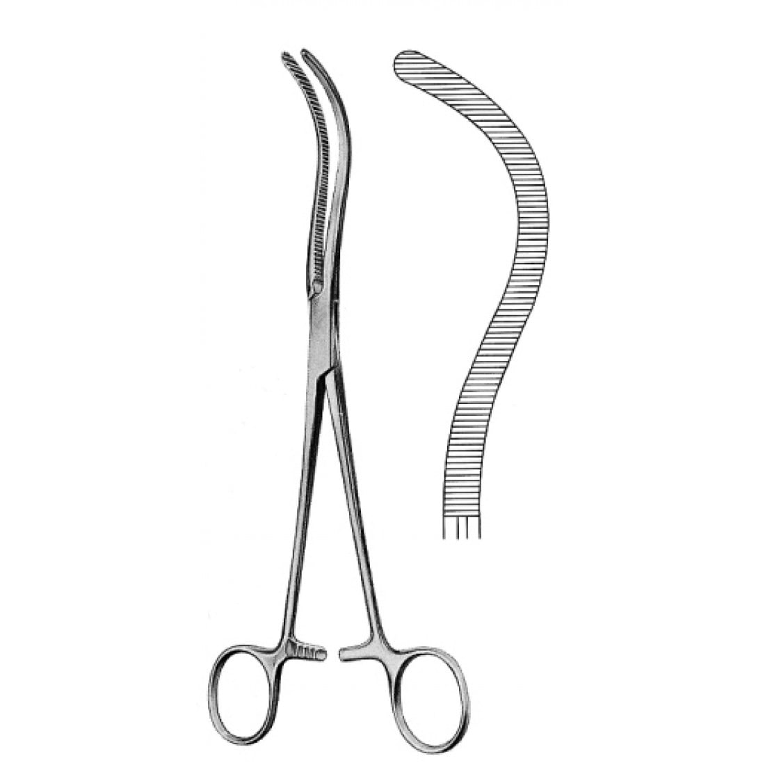 14.0496.24 Guyon Pedükül Klemp Forseps Atravma 24cm
