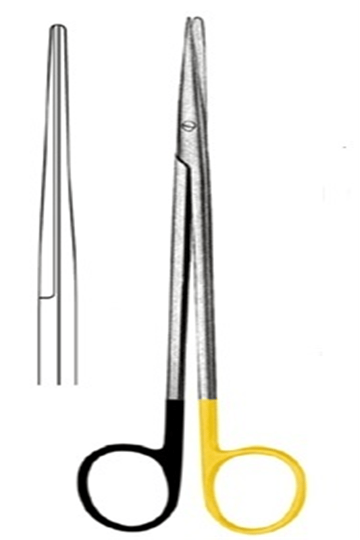 09.5382.20 Metzenbaum Makas Düz Keskin/Künt 20cm S/CUT, TC