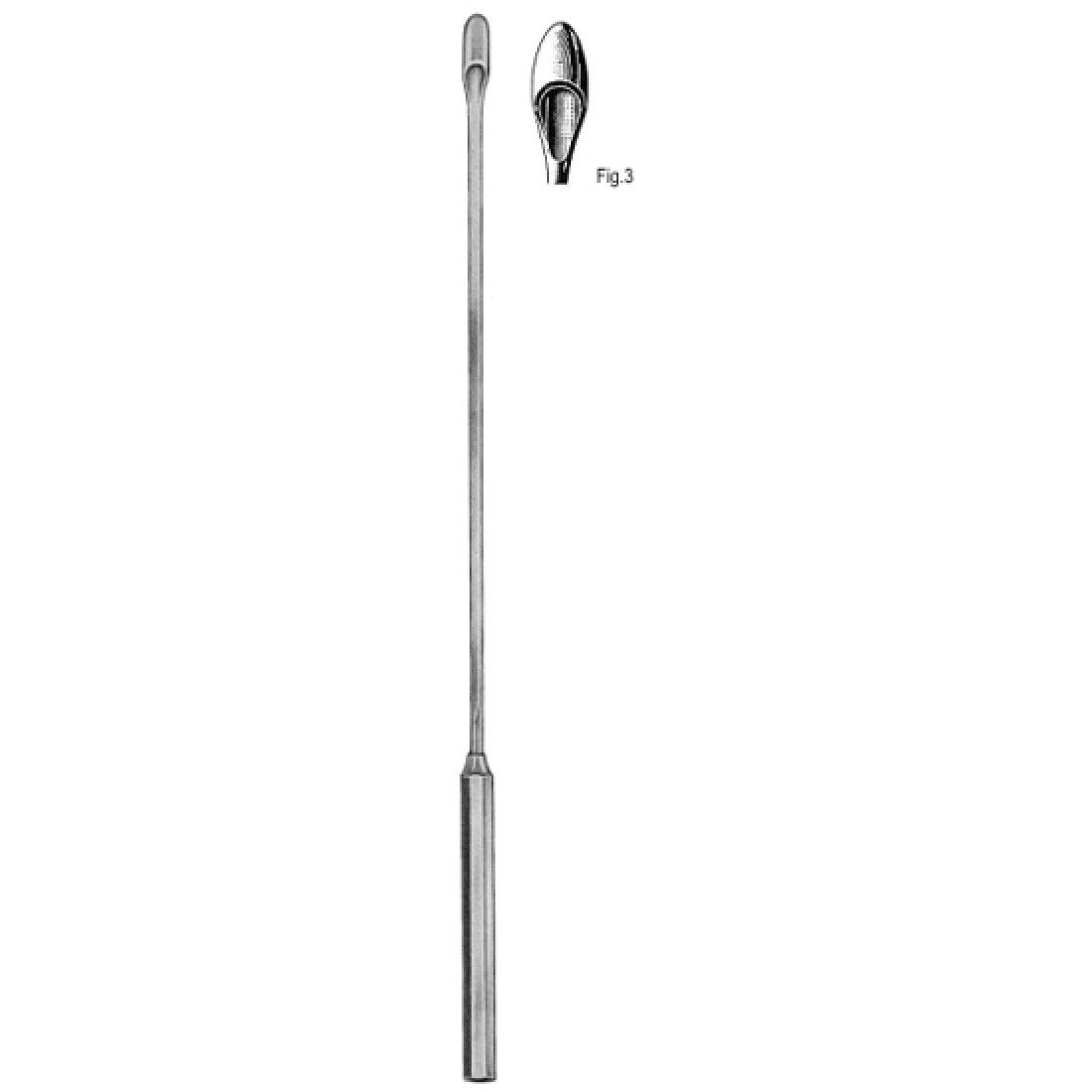 56.0166.03 Desjardins Safra Taşı Kepçesi Fig.3, 30cm