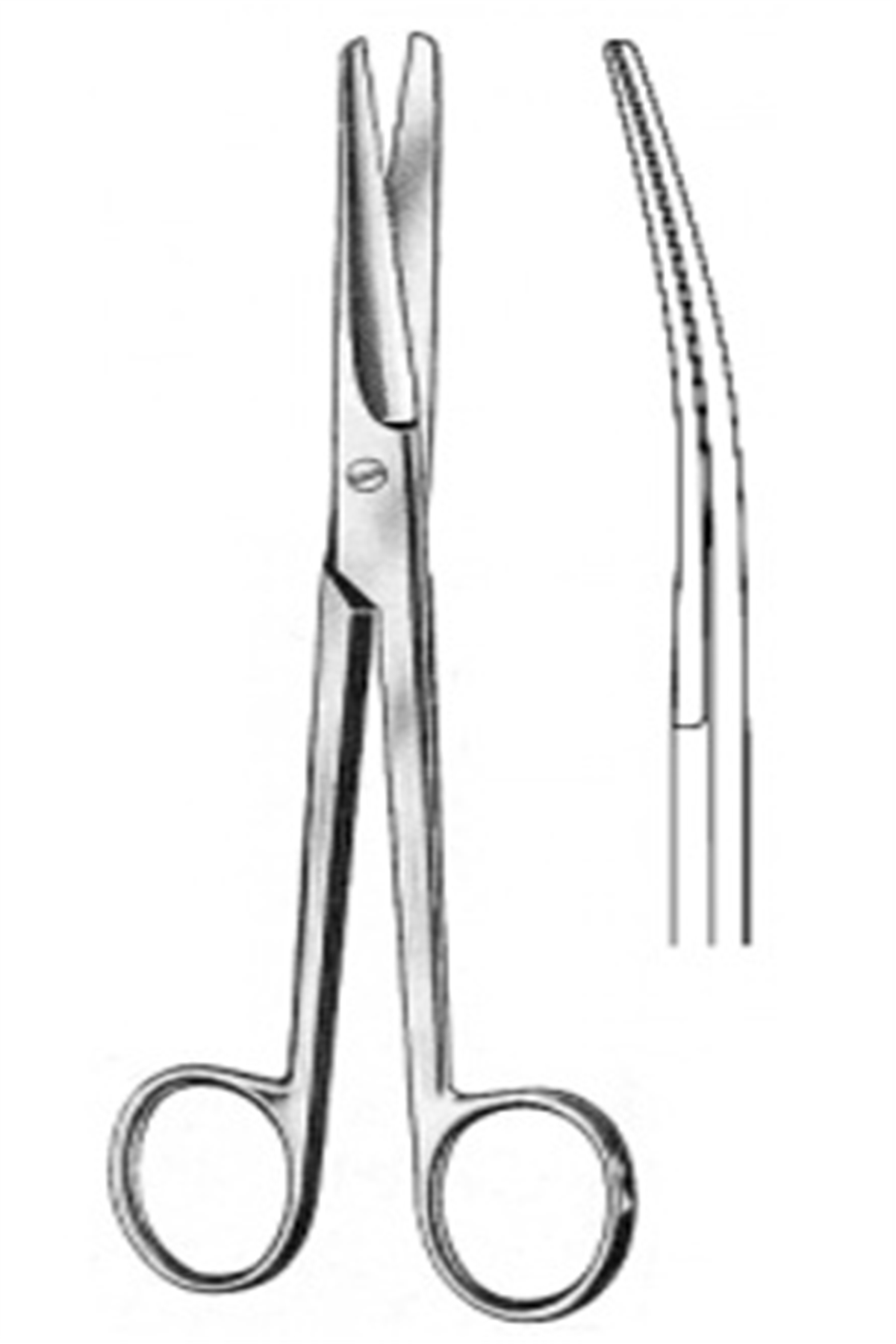 10.0053.18 Mayo Makas Eğri 18cm