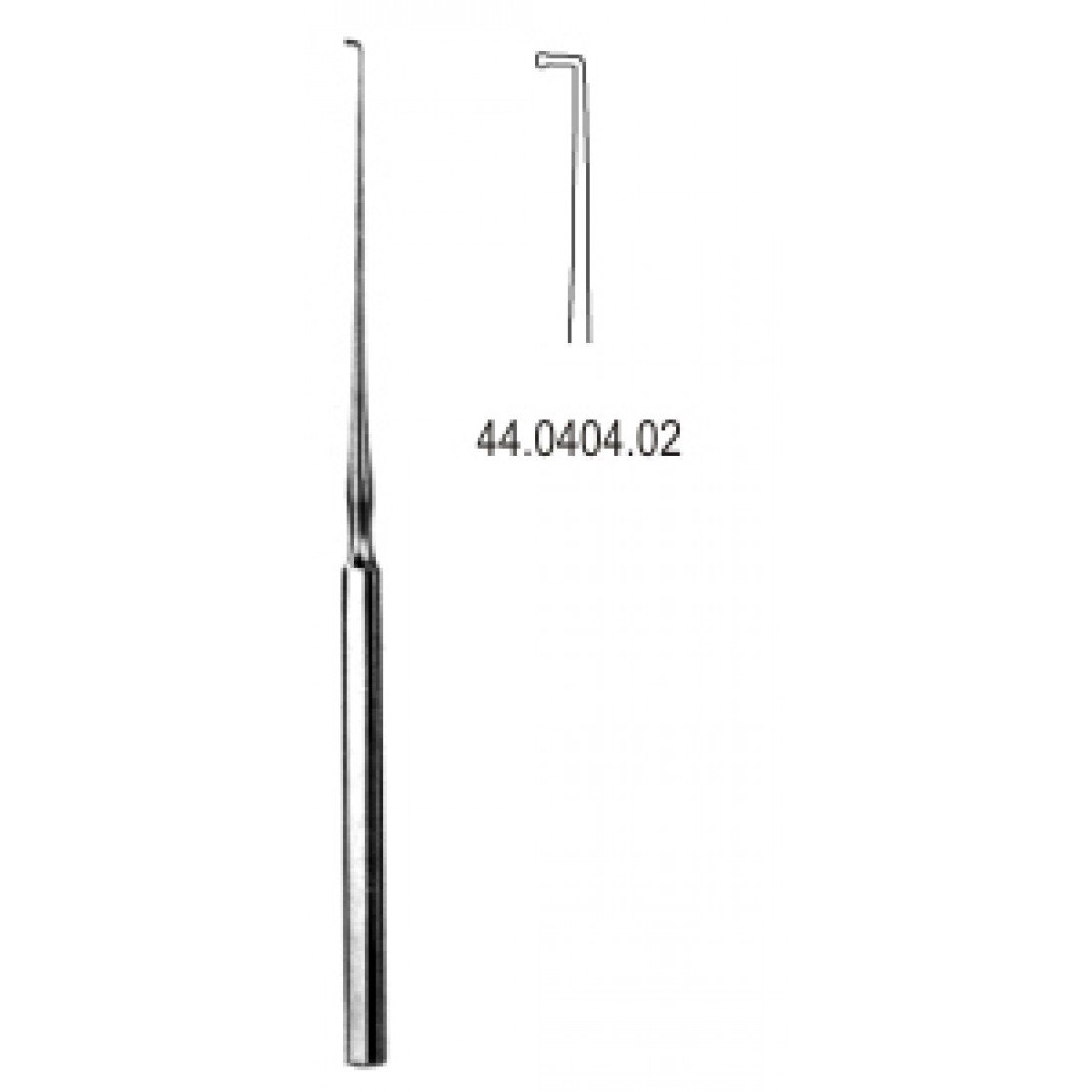 44.0404.02 Lucae Kulak Kancası Düğmeli 14cm Fig.2
