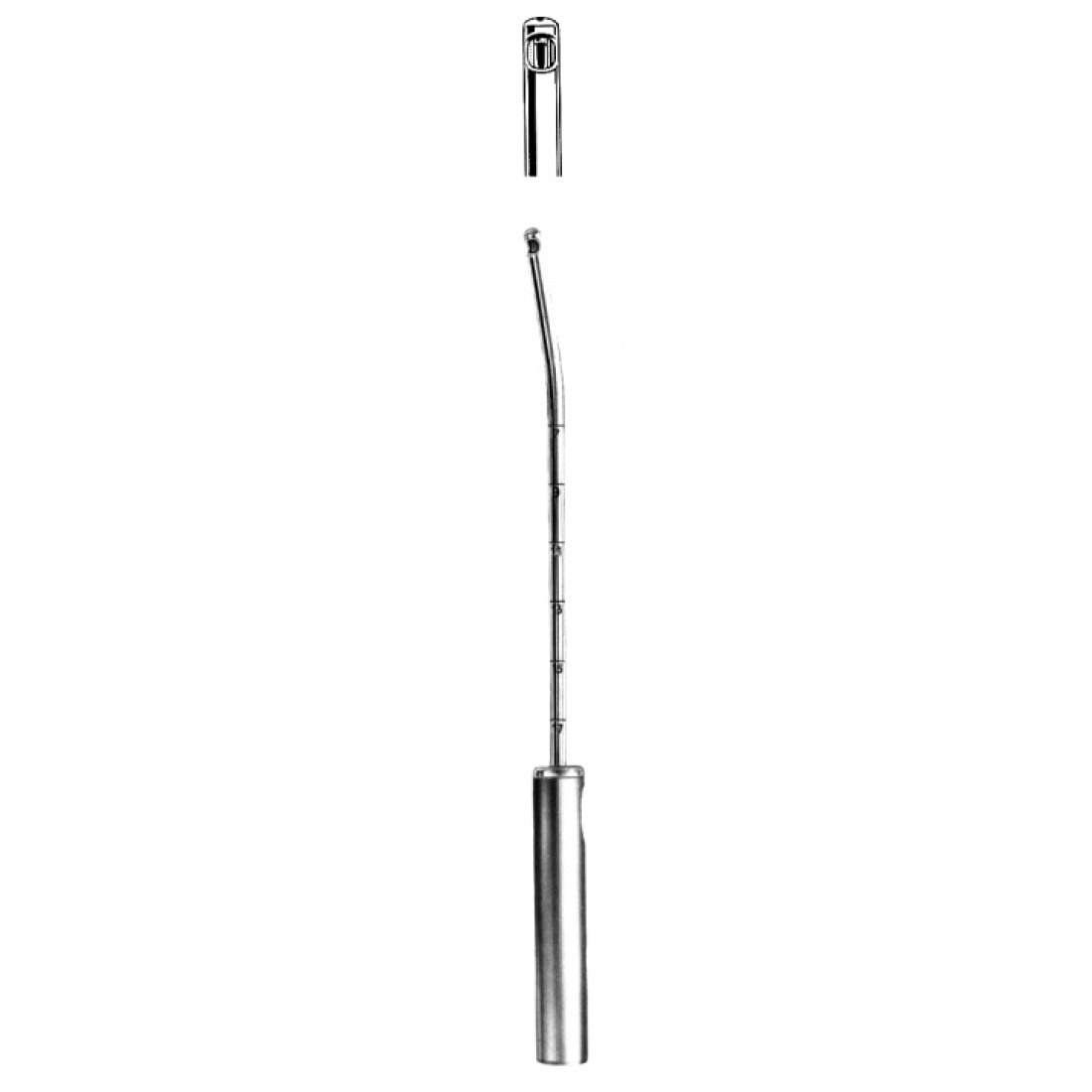 62.0600.06 Uterin Aspirasyon Küreti 6.0mm, 28cm
