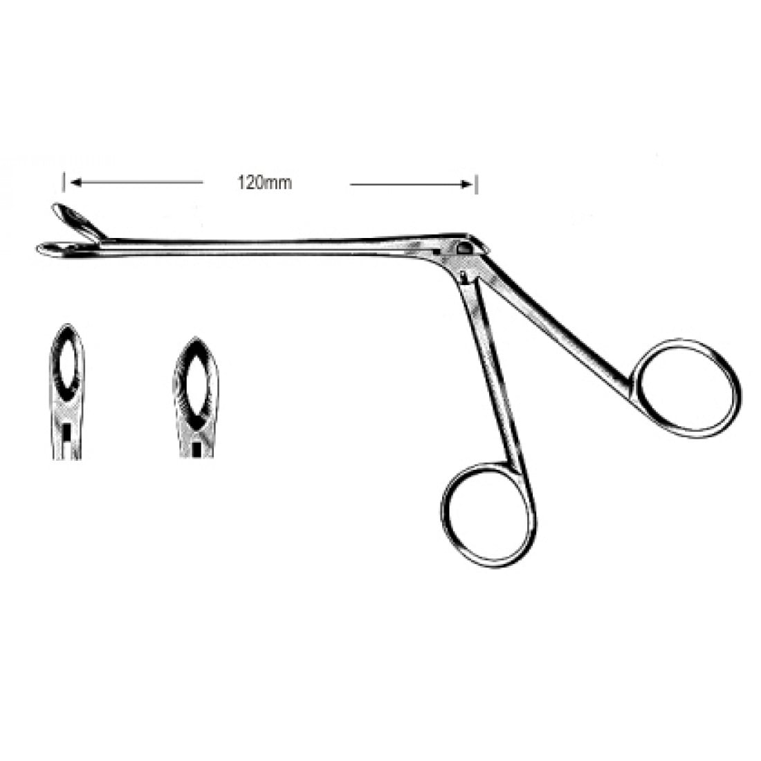46.0240.05 Weil-Blakesley Forseps Düz Fig.5, 120mm, 19cm
