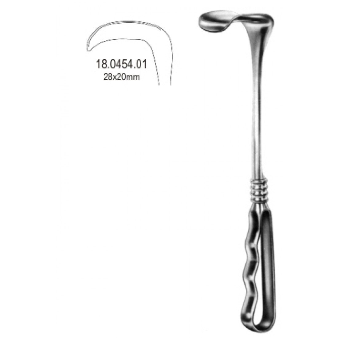 18.0454.01 Richardson Retractor 28x20mm