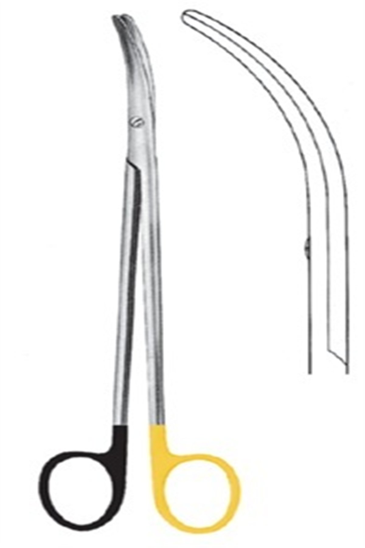 09.5388.28 Metzenbaum Thorek Makas Eğri 28cm S/CUT, TC