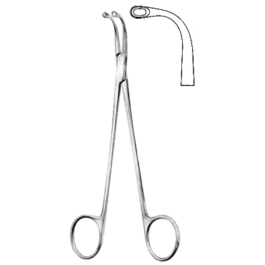 56.0020.18 Turner Warwick Safra Taşı Forsepsi 18cm