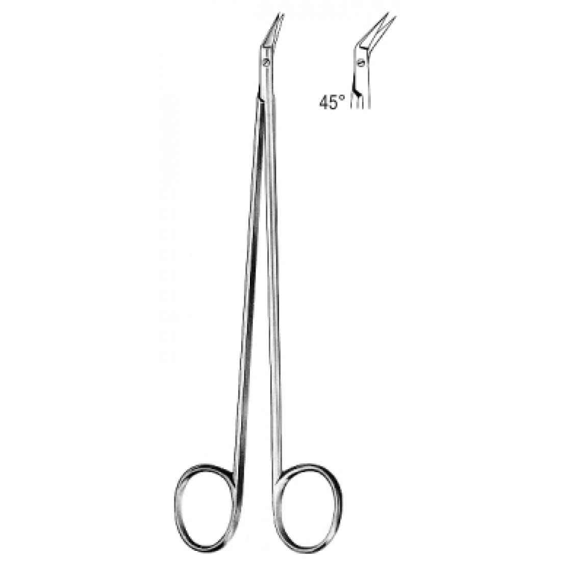 10.0544.45 Diethrich Hegemann Koroner Makas 45ø 18cm