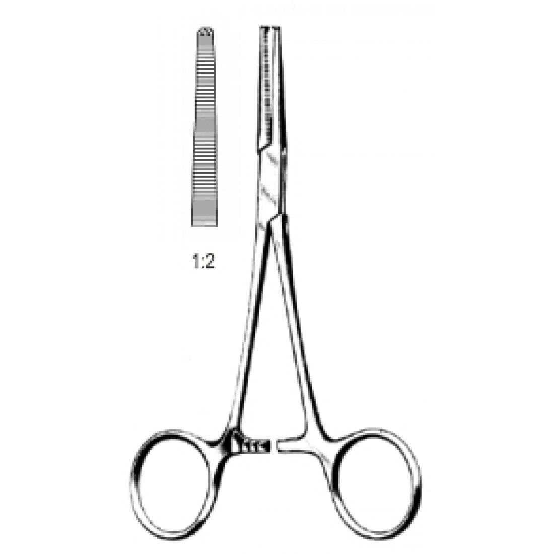 14.0096.14 Crile Hemostatik Forseps Düz 1x2T 14cm