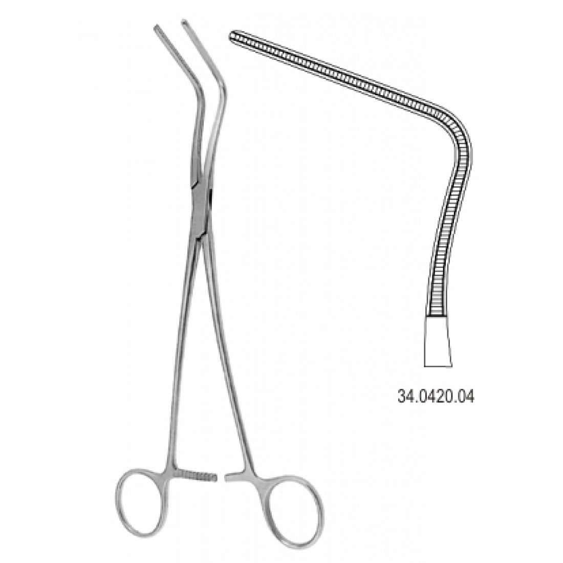 34.0420.04 DeBakey-Harken Atravmatik  Klemp 24cm