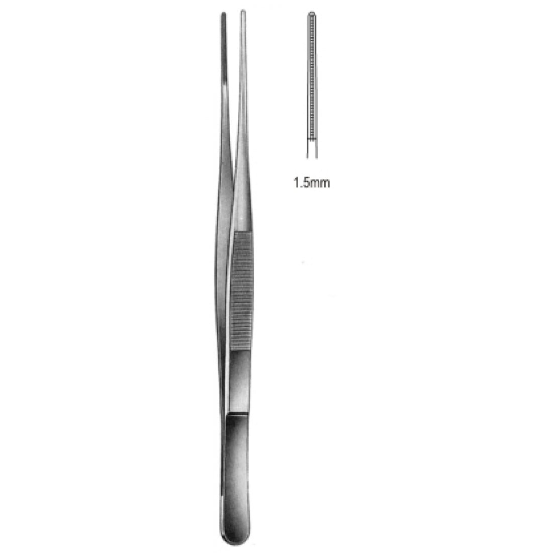 34.0026.24 DeBakey-Diethrich Forseps Atravmatik 1.5mm, 24.0cm