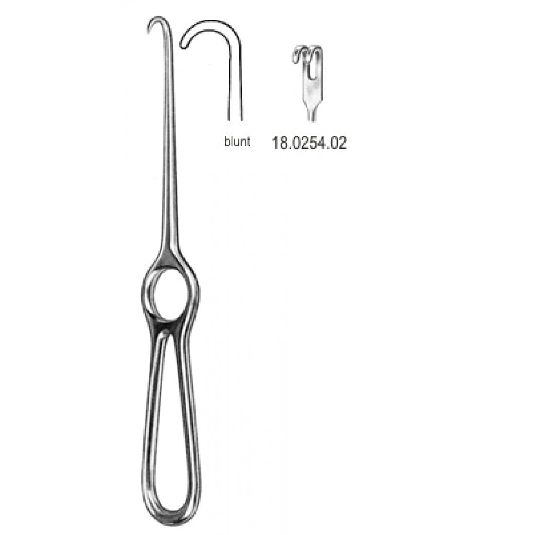 18.0254.02 Volkmann Ekartör Künt 2 Dişli 21.5cm