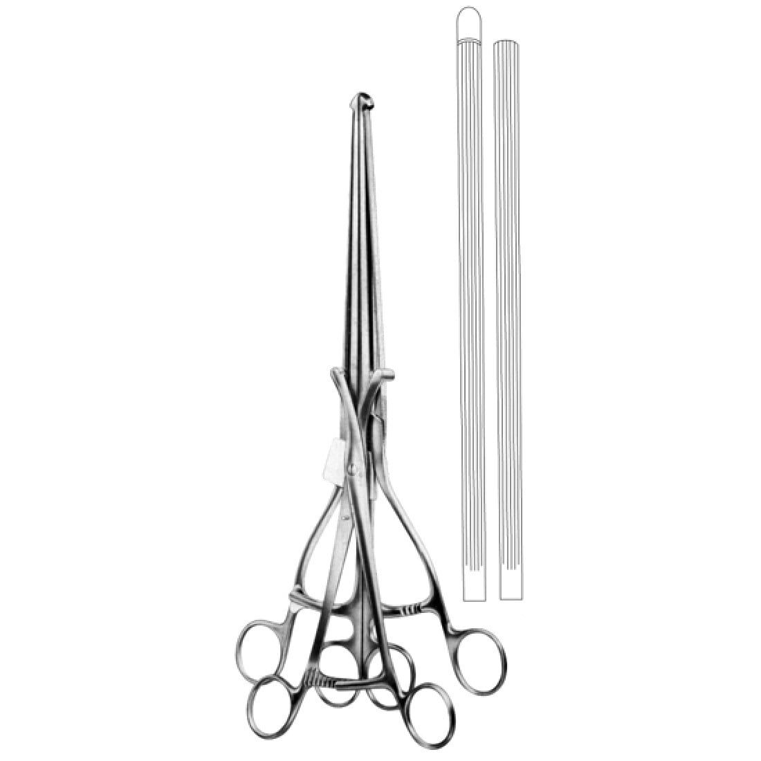 52.0410.36 Haberer Bağırsak ve Mide İkili Klemp 36cm