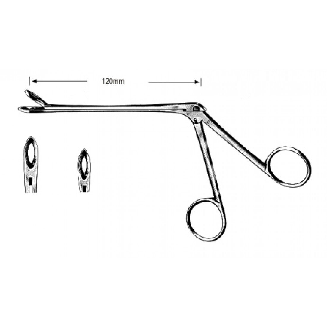 46.0240.03 Weil-Blakesley Forseps Düz Fig.3, 120mm, 19cm