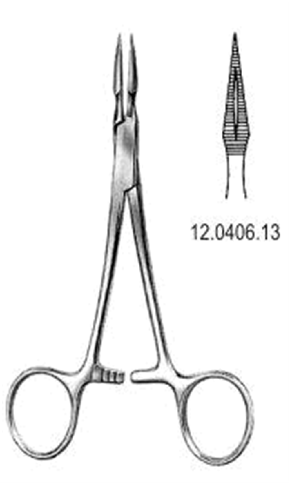 12.0406.13 Stieglitz Splinter Forseps Düz 14cm