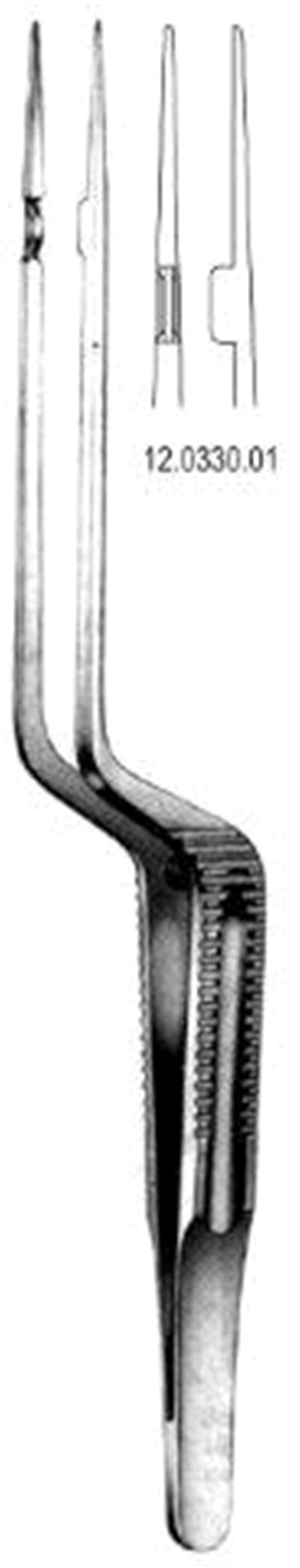 12.0330.01 Mikro Forseps Bayonet  22.5cm