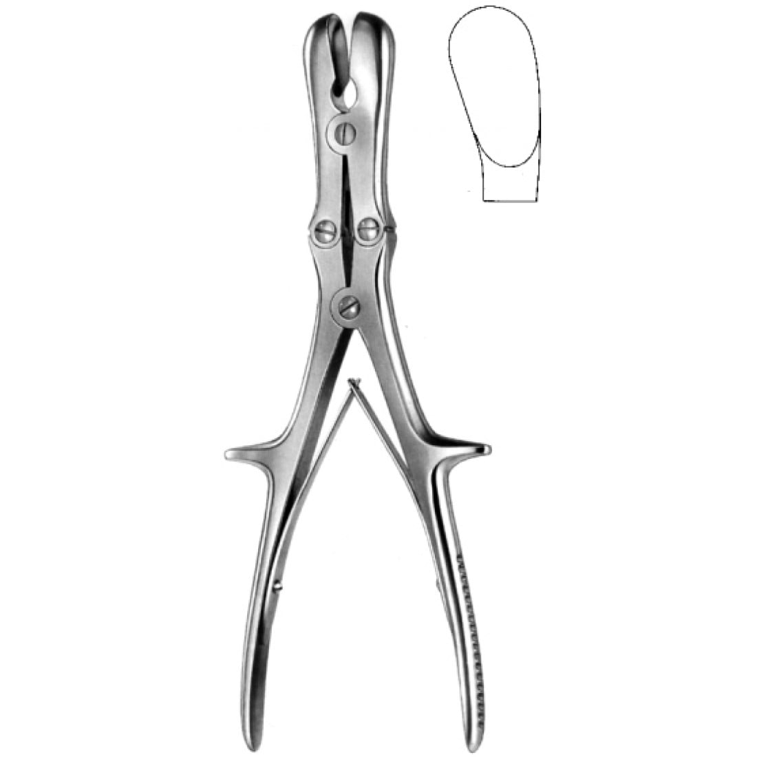 28.1361.23 Stille Luer Kemik Ronjuru Eğri 23cm