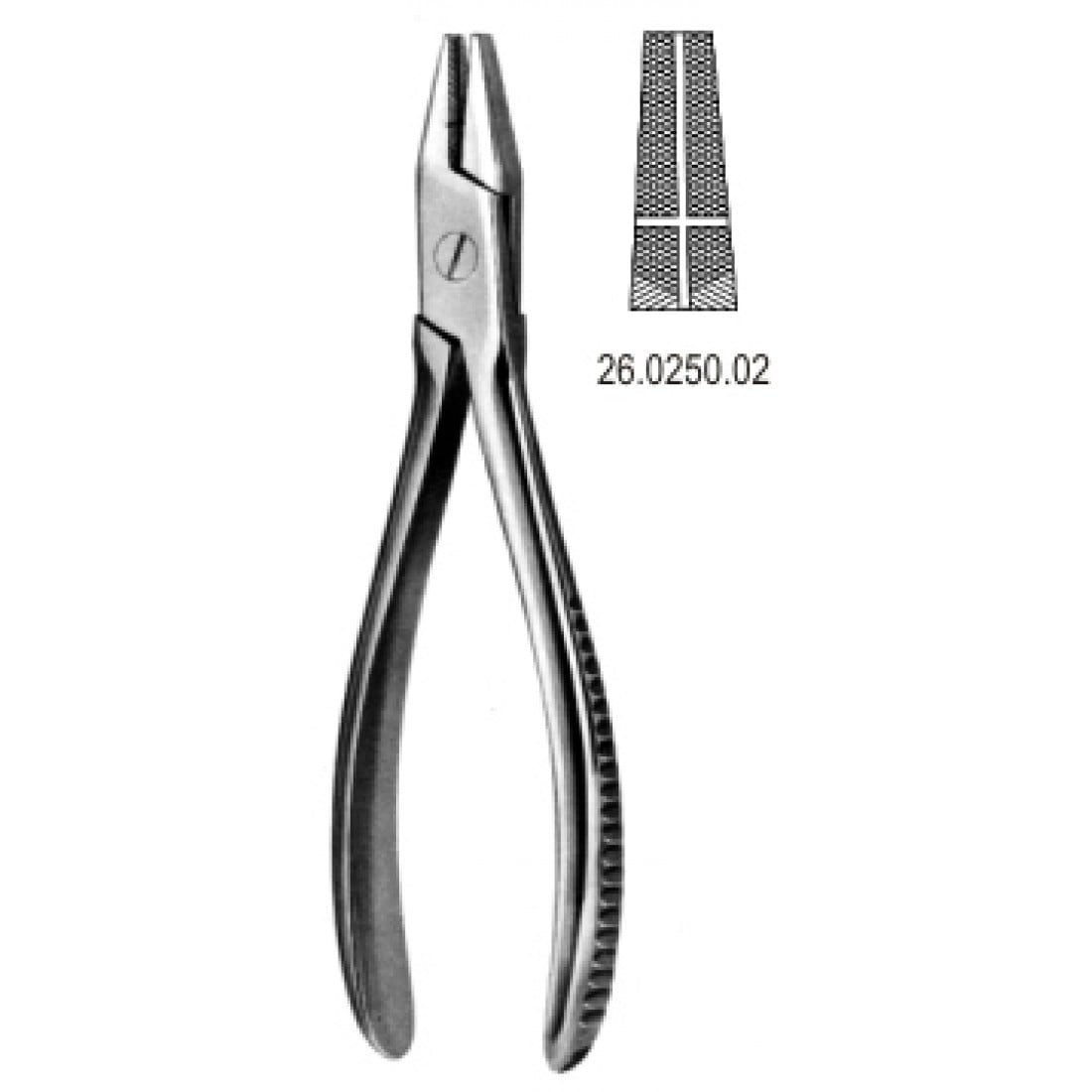 26.0250.02 Düz KarkaburunTırtıklı Oluklu 17cm