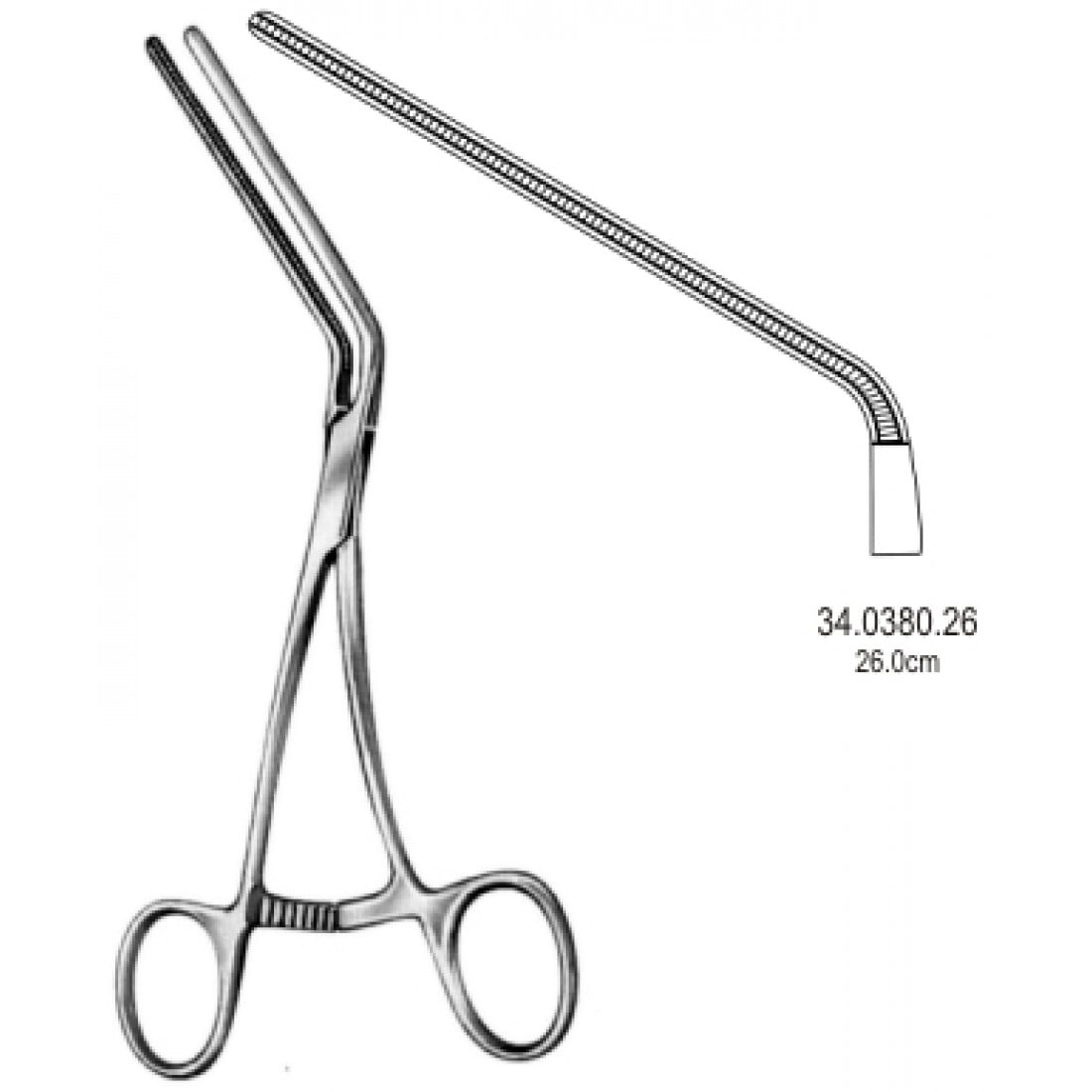 34.0380.26 DeBakey Periferik Vasküler Forseps 26cm
