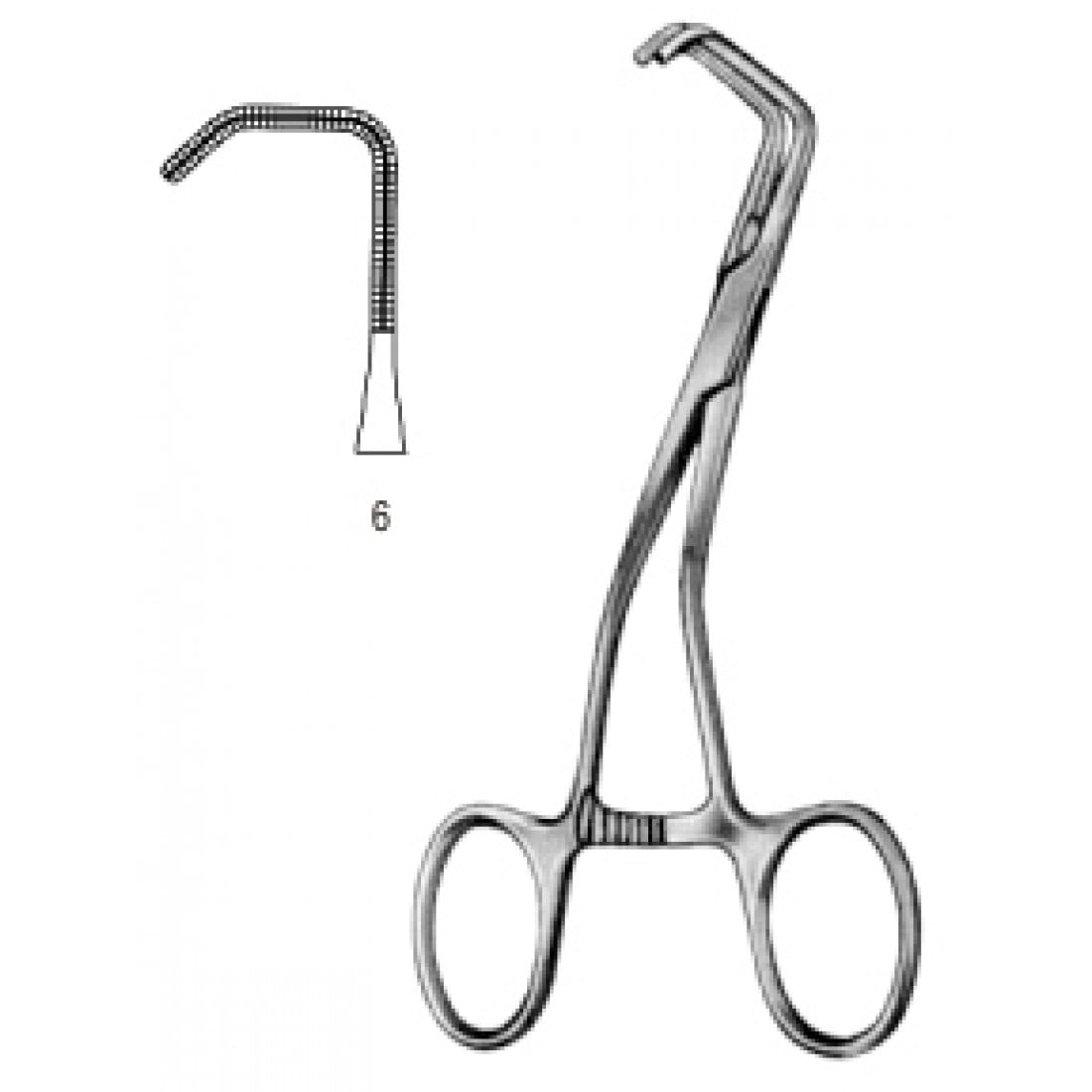 34.0634.06 Yenidoğan & Çocuk Klemp Eğri İnce Fig.6 13cm