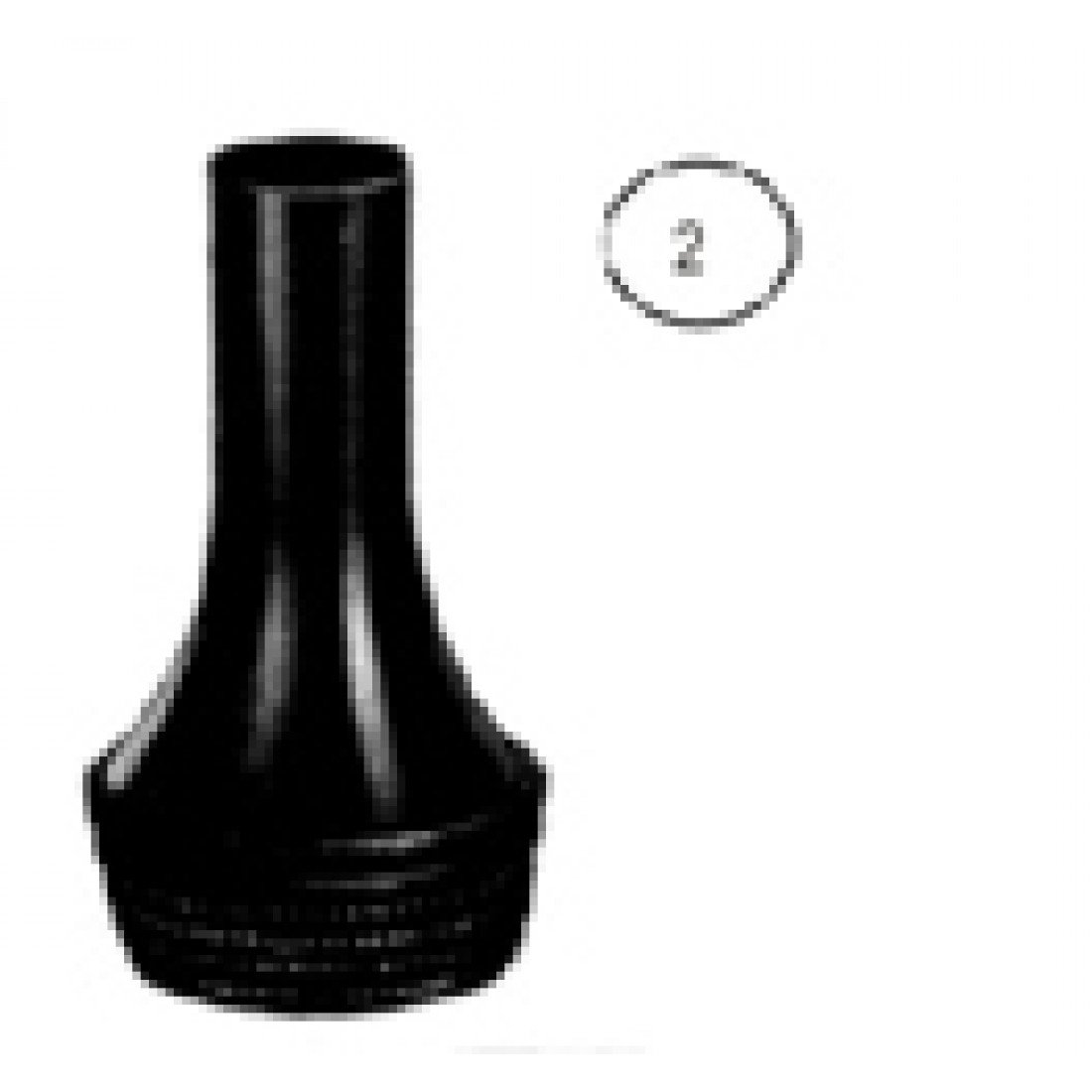 44.0050.02 Zoellner Kulak Spekulumu 6.5x7.5mm, Fig.2, Siyah